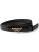 Prada Triangular Buckle Leather Belt