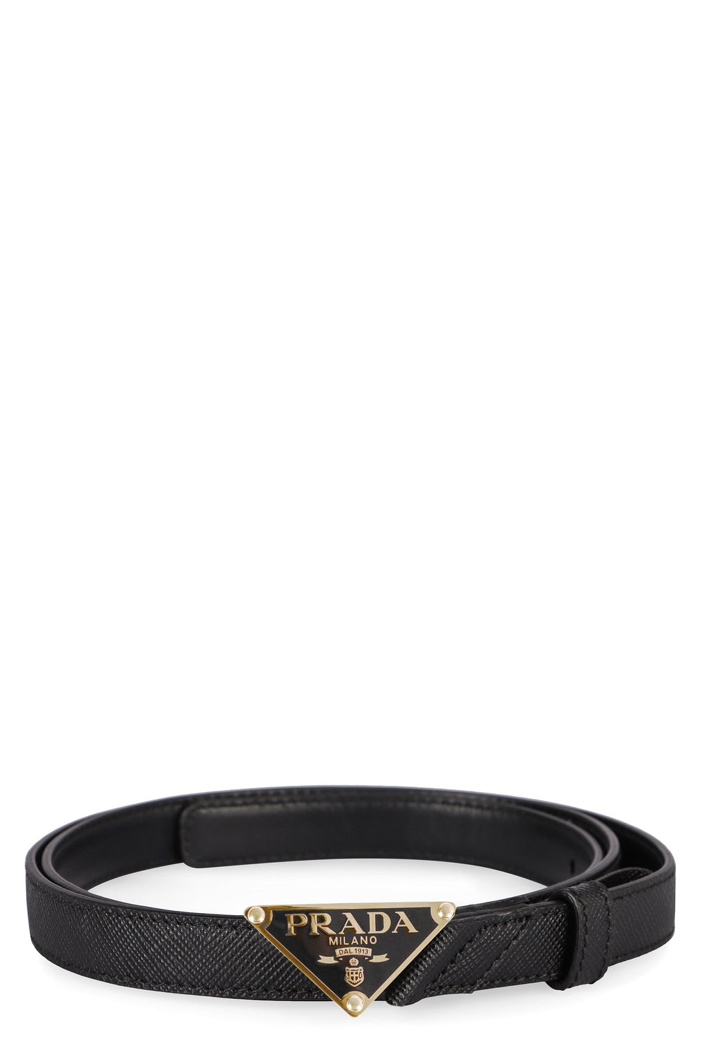 Prada Black Leather Belt