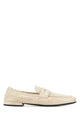 Prada Ivory Leather Loafers