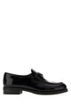Prada Brushed Leather Loafers