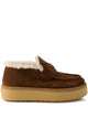 Prada Prada Flat Shoes In Brown.