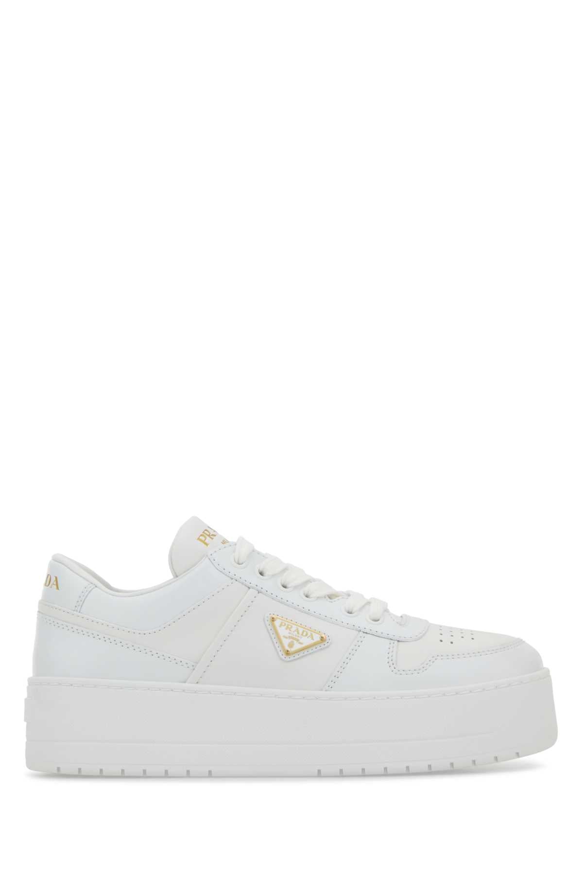 Prada Downtown Leather Sneakers