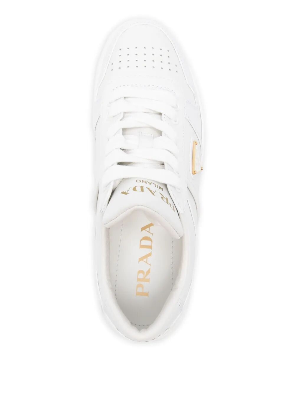 Prada Downtown Leather Sneakers