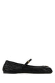 Prada Black Leather Ballerinas