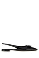 Prada Black Leather Ballerinas
