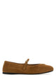 Prada Round Toe Suede Ballerinas