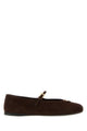 Prada Dark Brown Suede Ballerinas
