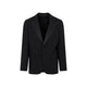 Etro Black Stretch Wool Blazer