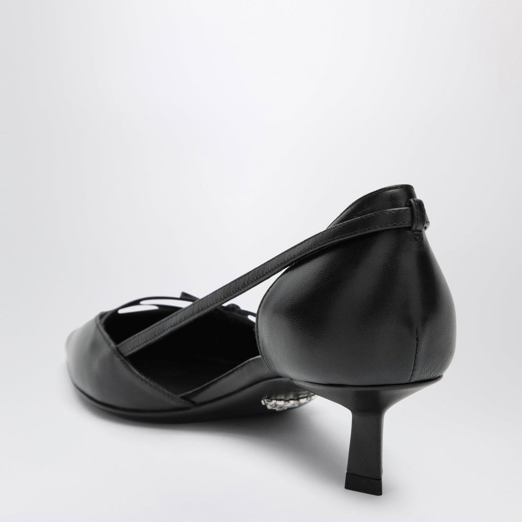 Prada Sideopen Leather Pumps