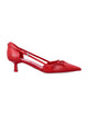 Prada Red Leather Pumps