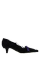 Prada Embellished Satin Pumps