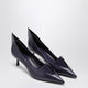Prada  Purple Brushed Leather Décolleté