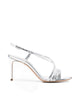 Casadei Criss-Cross Strap Silver