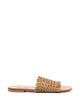 Casadei "Flat" Fringe Straw Slippers