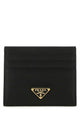 Prada Black Leather Credit Card Case