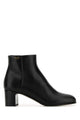 Prada Black Leather Ankle Boots