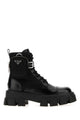 Prada Black Leather And Re-Nylon Boots