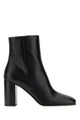 Prada Black Leather Ankle Boots