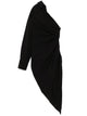 Alexander Wang Asymmetrical Ruched Shirt Dress With Pointed Hem