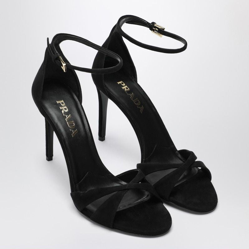 Prada Black Velvet Pumps