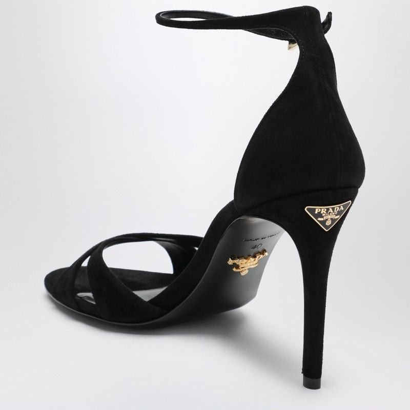 Prada Black Velvet Pumps