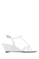 Prada White Leather Sandals