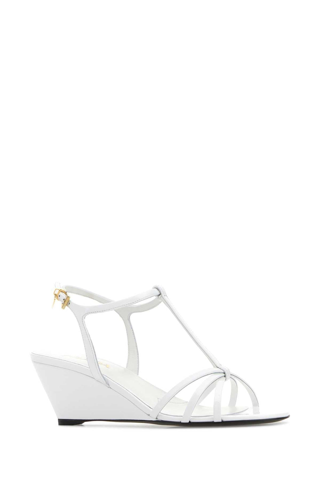 Prada White Leather Sandals