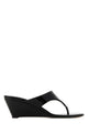 Prada Leather Wedge Sandals