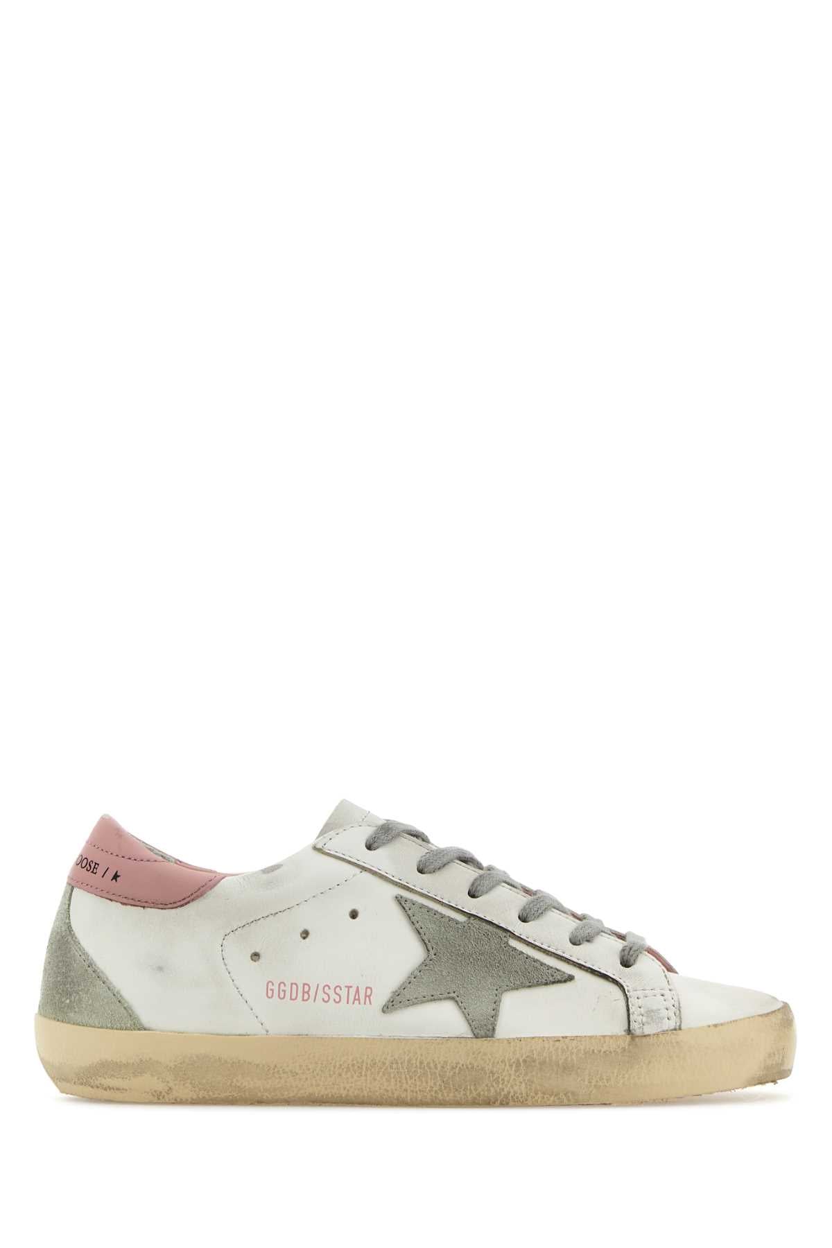 Golden Goose Deluxe Brand Super-Star Leather Upper And Heel Suede Star