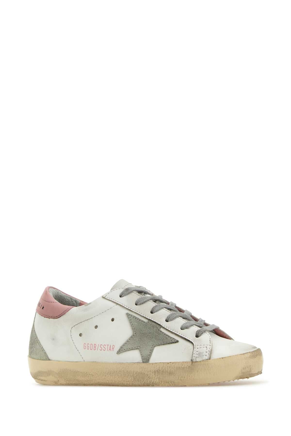 Golden Goose Deluxe Brand Super-Star Leather Upper And Heel Suede Star
