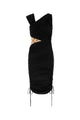 Marine Serre Draped Jersey Draped Dress