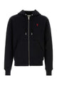 Ami Quota -Red Ami De Coeur Zipped Hoodie