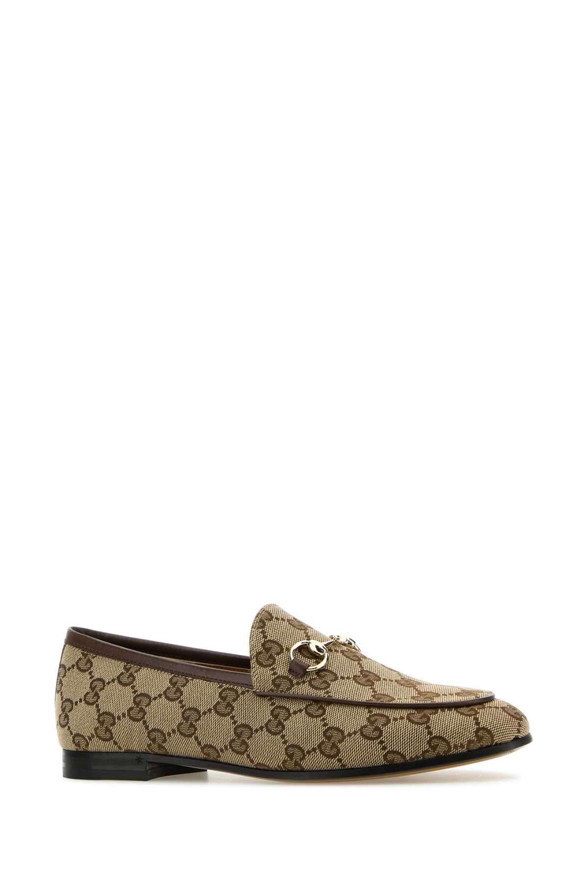 Gucci Fabric Upper And Leather Sole Moccasin