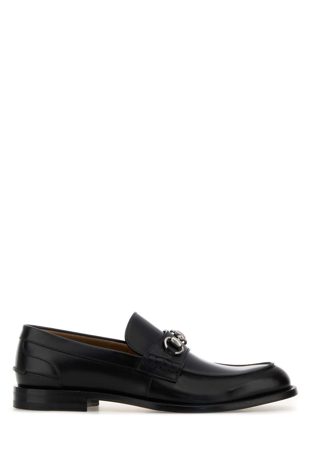 Gucci Leather Upper And Sole Moccasin