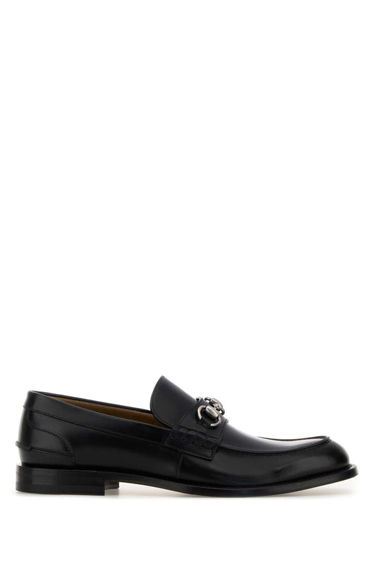 Gucci Leather Upper And Sole Moccasin
