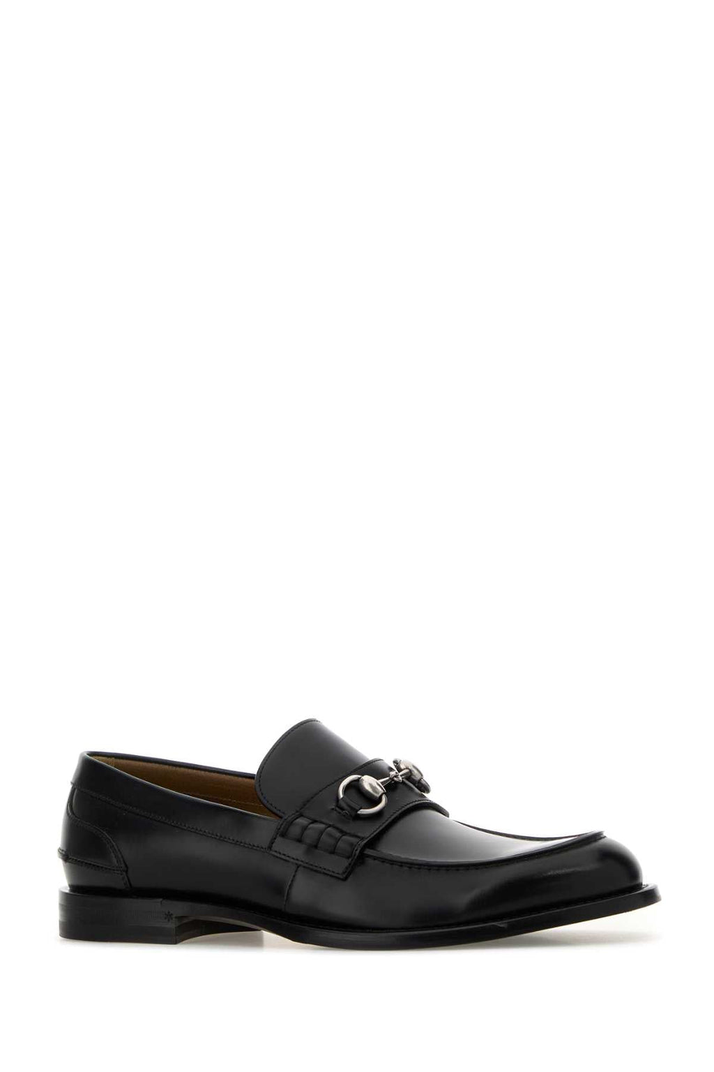 Gucci Leather Upper And Sole Moccasin