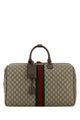 Gucci Duffle With Shoulder, Address And Keys Tag, Padloc