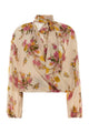 Blumarine 2C465a Print Georgette Top