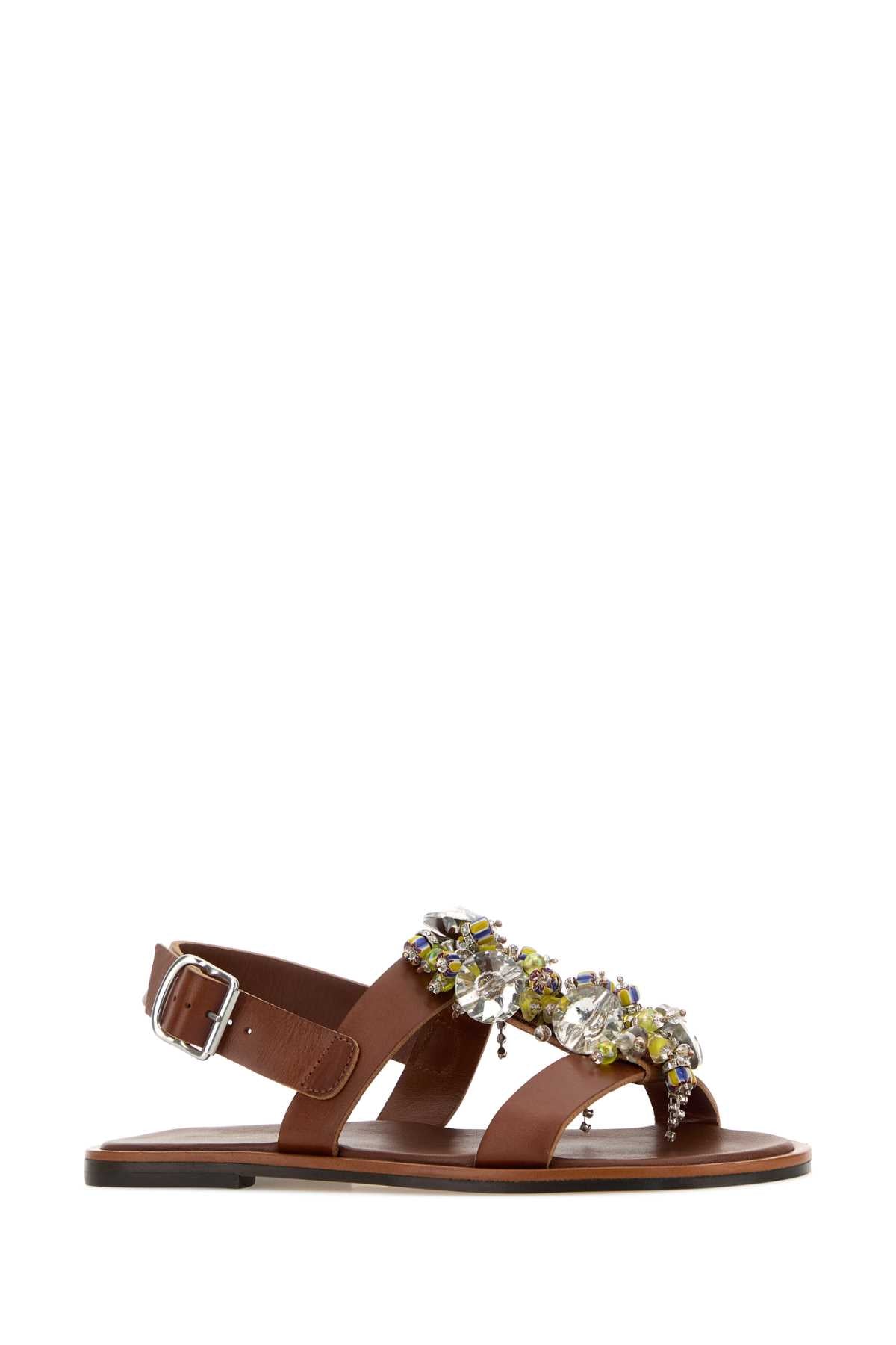 Dries Van Noten 00410-Ws261-100 W L  Emb Shoes Q 0834