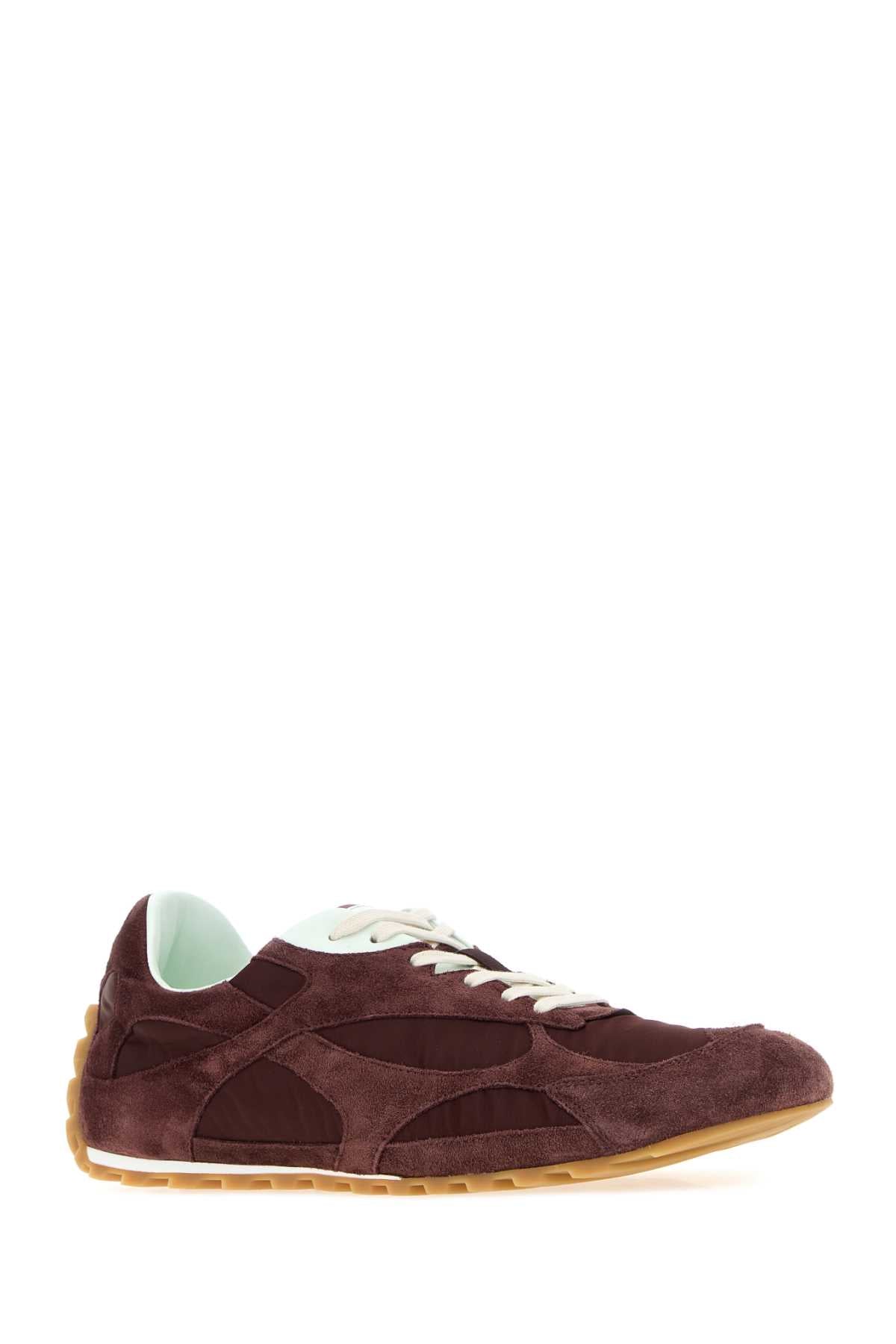 Bottega Veneta Orbit Flash Suede Nylon