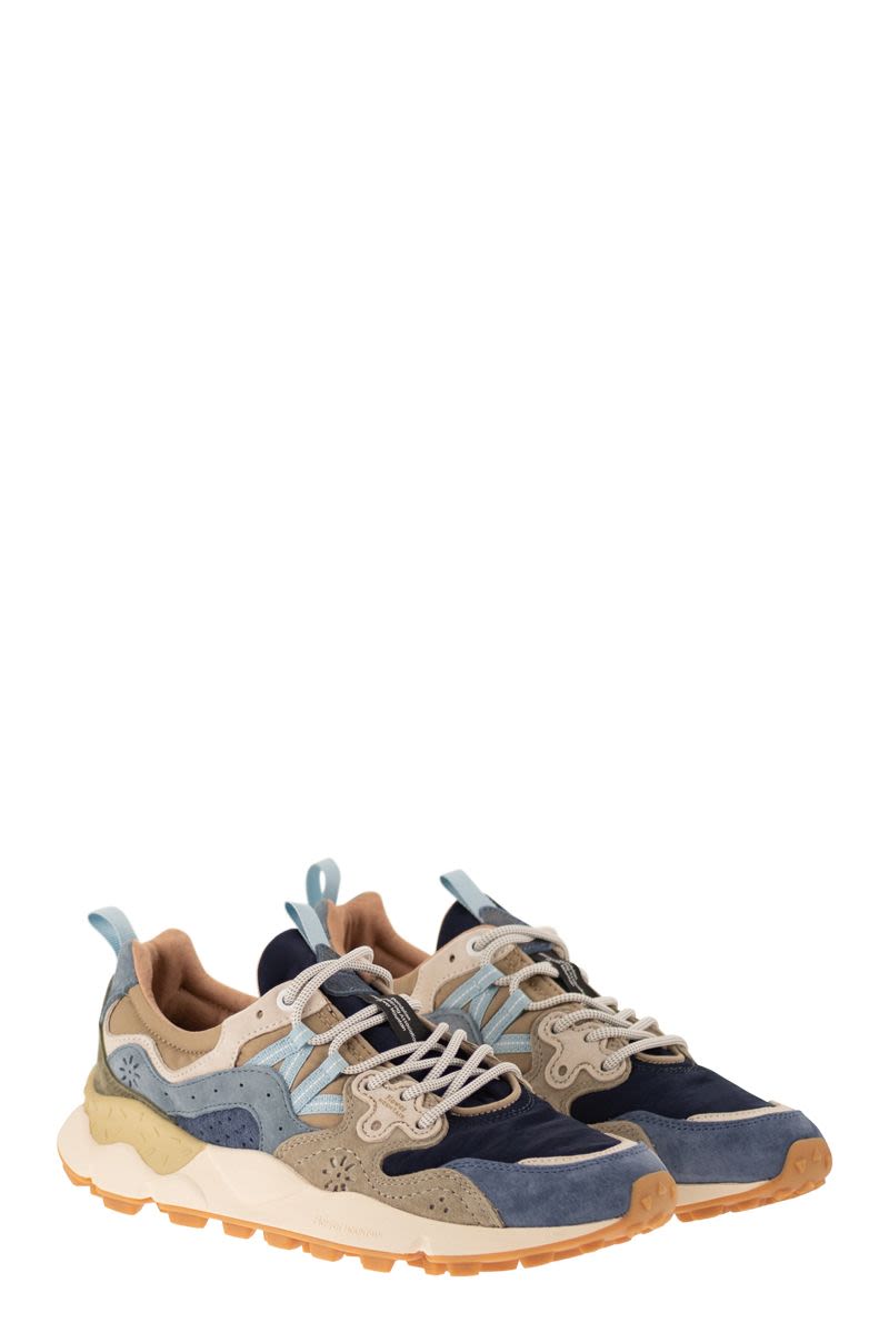 Flower Mountain Yamano 3 - Sneakers In Suede And Technical Fabric