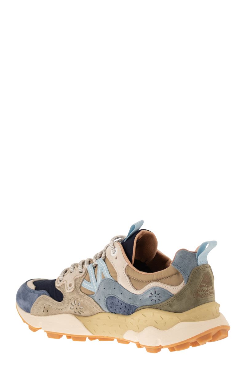 Flower Mountain Yamano 3 - Sneakers In Suede And Technical Fabric