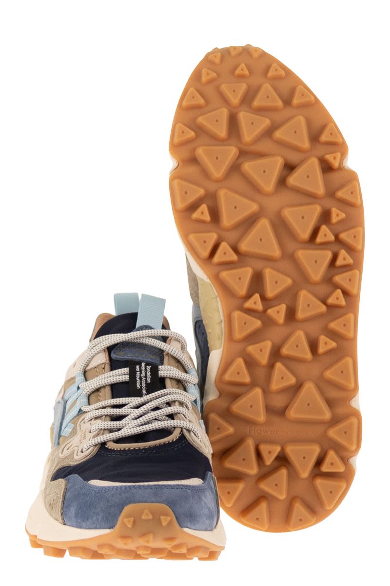 Flower Mountain Yamano 3 - Sneakers In Suede And Technical Fabric