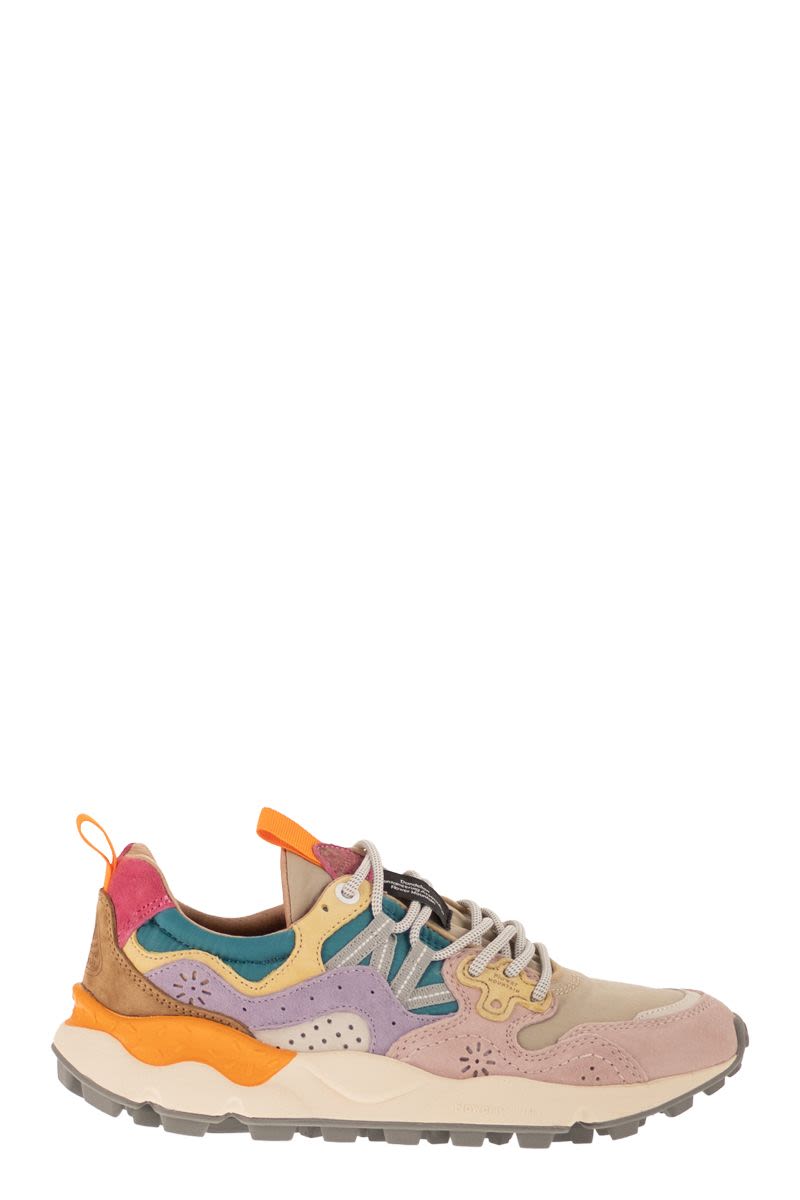 Flower Mountain Yamano 3 - Sneakers In Suede And Technical Fabric