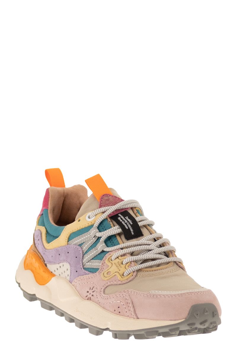 Flower Mountain Yamano 3 - Sneakers In Suede And Technical Fabric