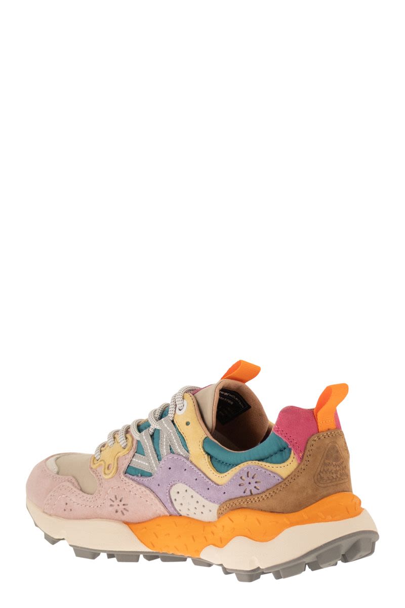 Flower Mountain Yamano 3 - Sneakers In Suede And Technical Fabric