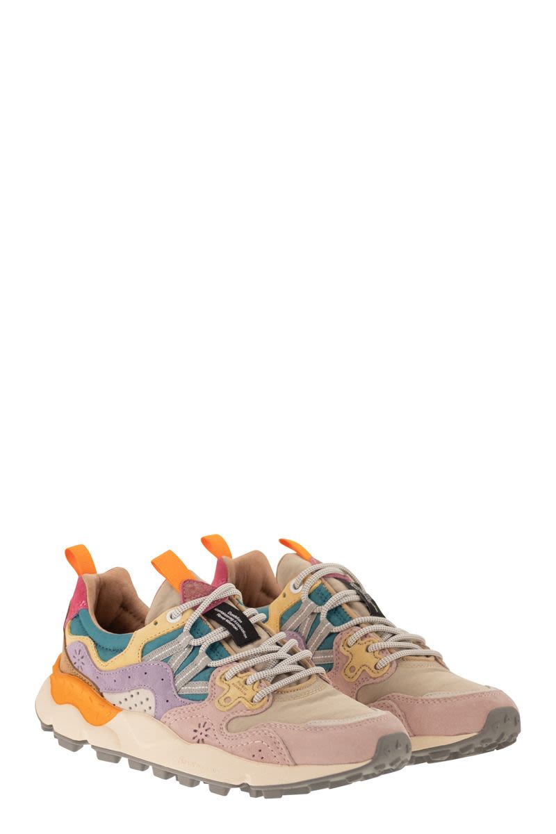 Flower Mountain Yamano 3 - Sneakers In Suede And Technical Fabric