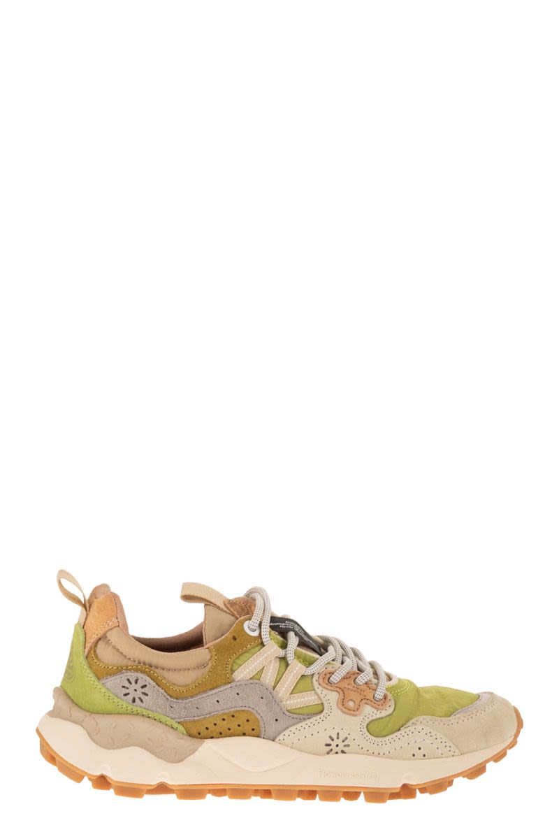 Flower Mountain Yamano 3 - Sneakers In Suede And Technical Fabric