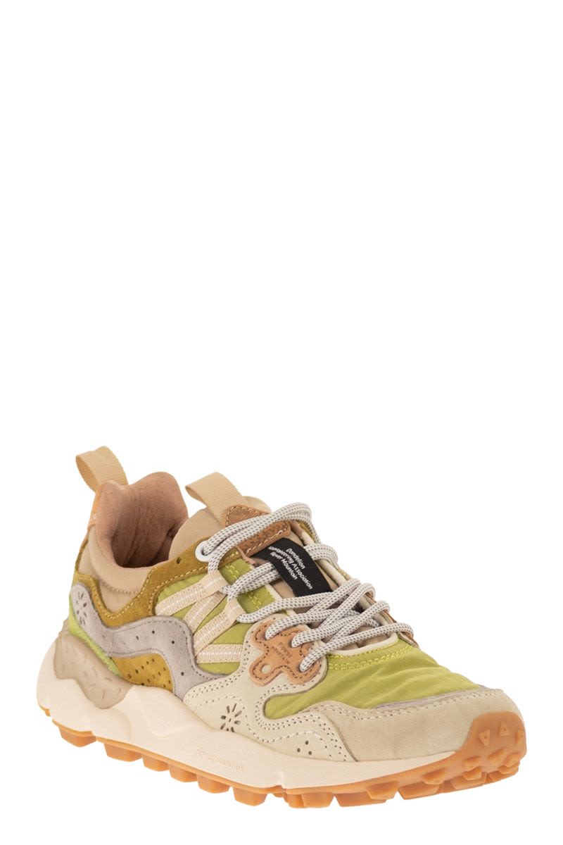 Flower Mountain Yamano 3 - Sneakers In Suede And Technical Fabric