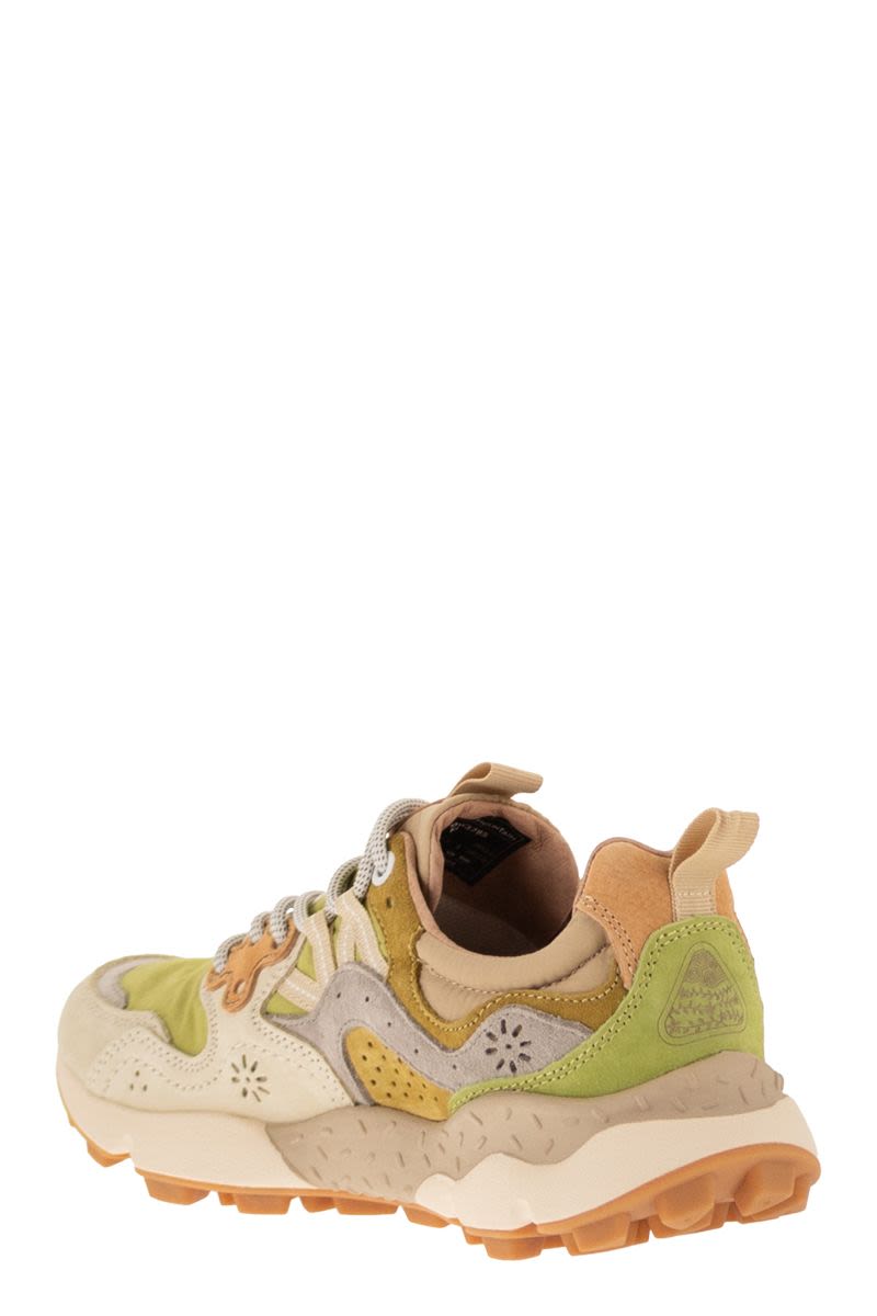 Flower Mountain Yamano 3 - Sneakers In Suede And Technical Fabric
